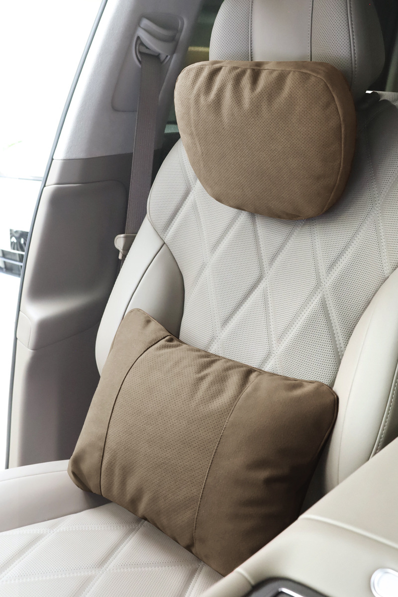 Suitable for Wenjie M789 Universal Neck Pillow, Perforated and Breathable, Mercedes-Benz S-Class Car Headrest, Car Soft Lumbar Support Cushion