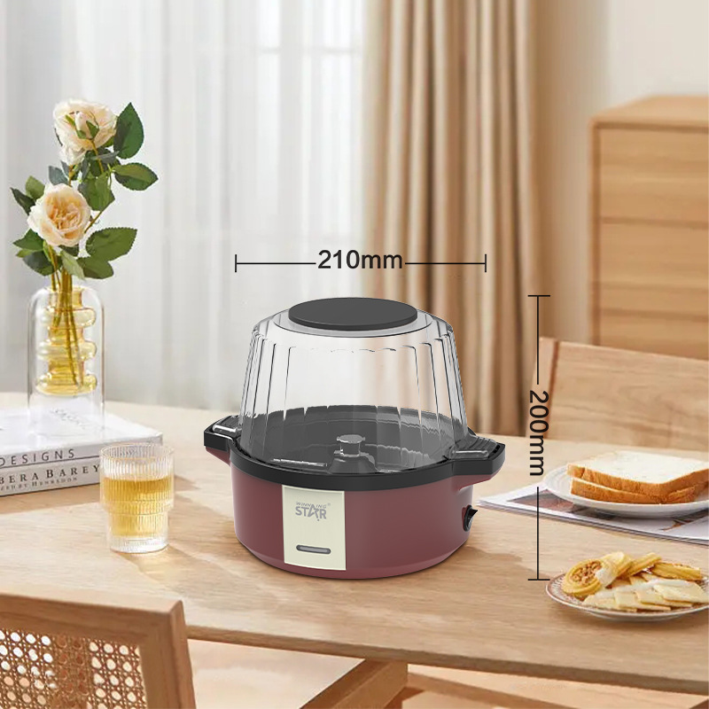 Estrella ganadora estándar británico estándar europeo hogar pequeña máquina de palomitas de maíz Máquina automática máquina de palomitas de maíz eléctrica