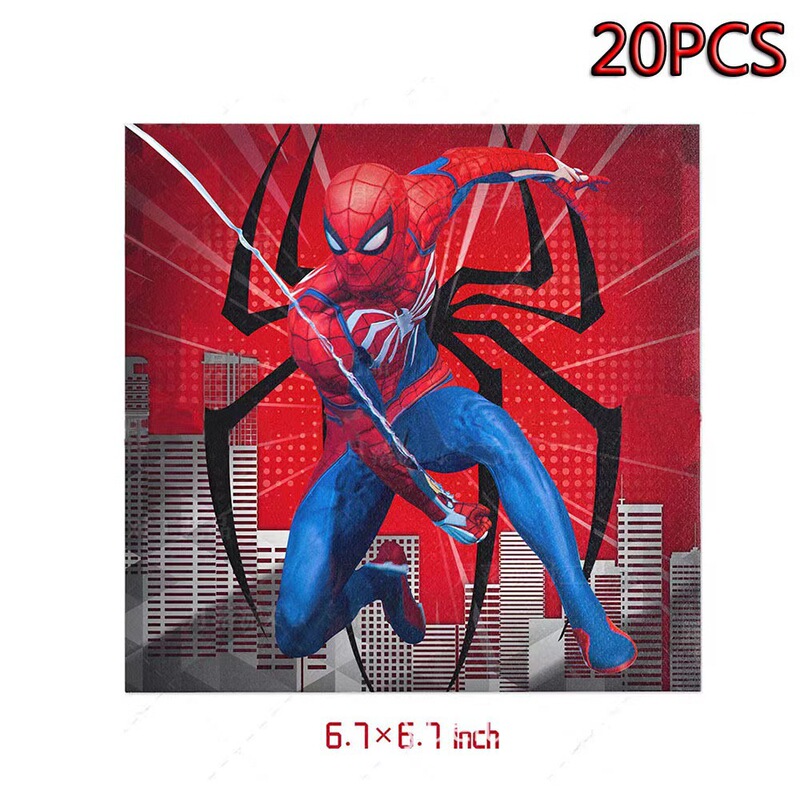 クロスボーダー新しいレッドスパイダーマン子供の誕生日パーティー使い捨てテーブルクロス紙皿紙コップ食器アレンジメント装飾|undefined
