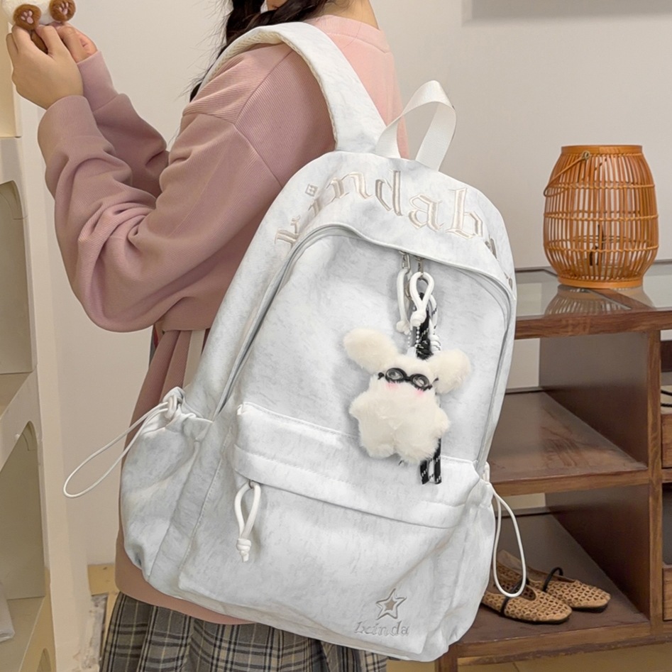 2026 New Summer Schoolbag for Women, Korean Style Lightweight Backpack, Simple Niche Backpack for Middle and High School Students, Travel Backpack