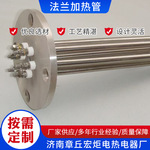 法兰型加热管工业级水箱锅炉电加热棒不锈钢201法兰加热管