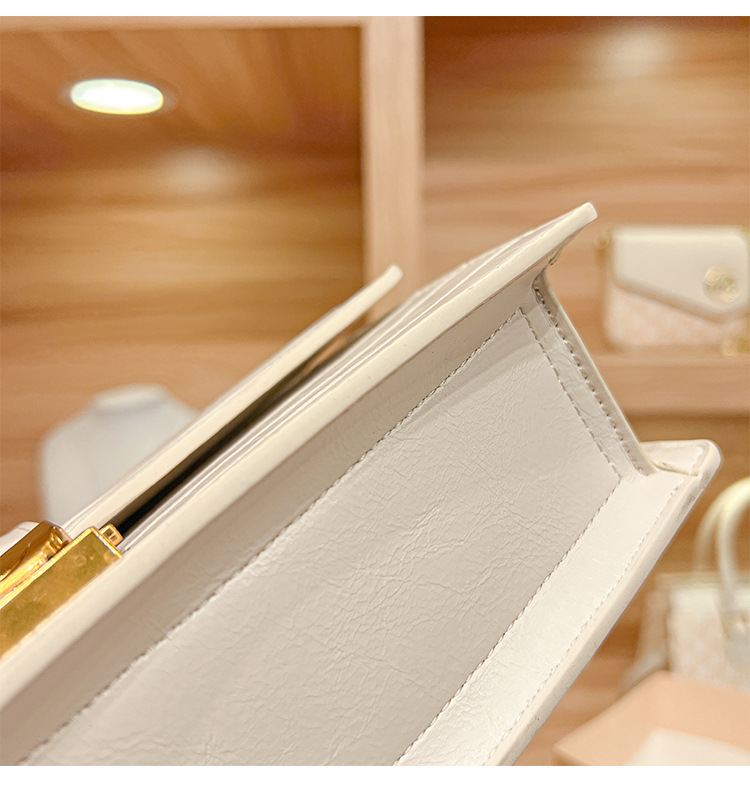 2023 nouveau sac sous les bras en cuir minimaliste pour la mode féminine et de niche, une épaule bandoulière Portable petit sac carré_voghion.com