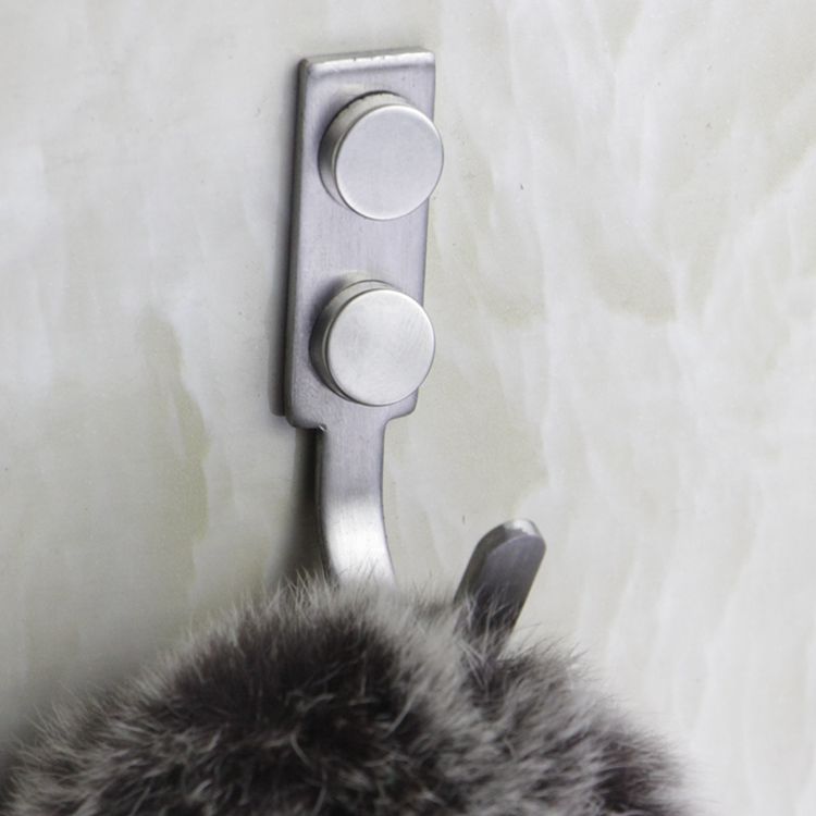 Perforated Stainless Steel Single Hook for Wardrobe, Coat Hook, Door Hook, Bathroom Hook, Kitchen Accessory with Hook