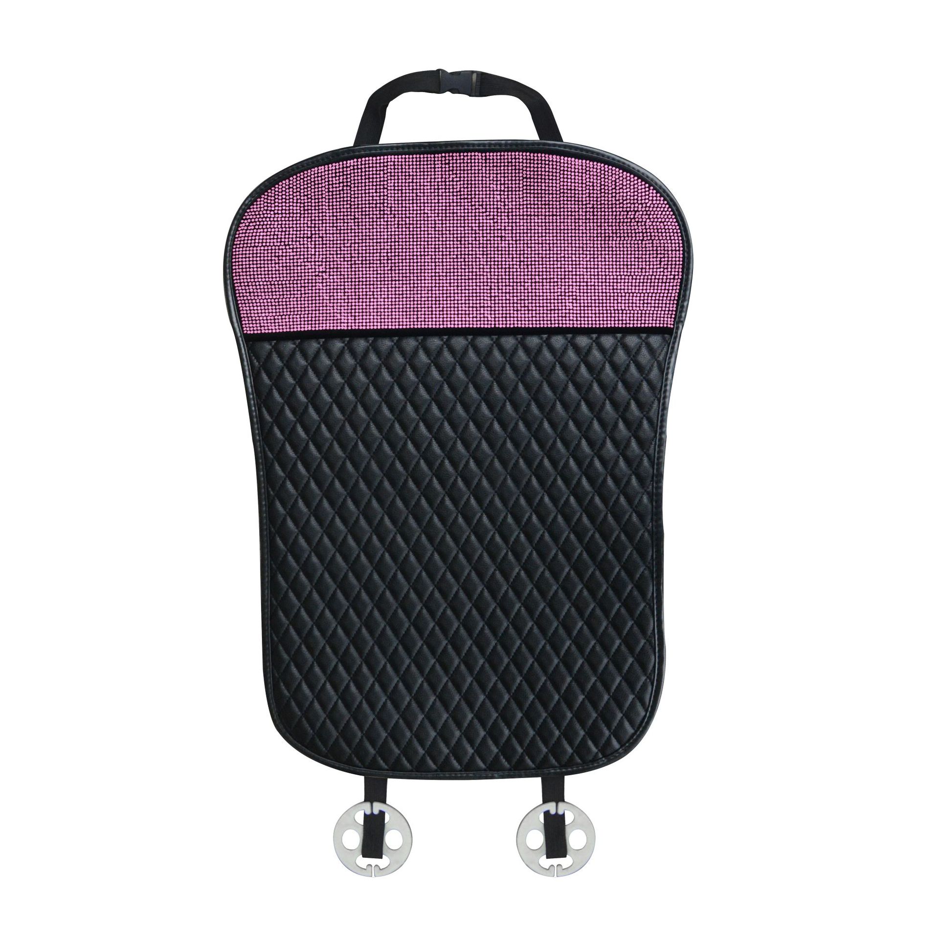 Seat cushion, seat cover: Universal Universal Car Seat - pink-diamond-leather-single-small-waist