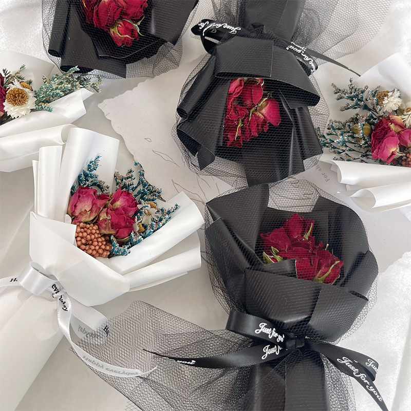 迷你乾花製作小花束製品出風口伴手禮玫瑰花裝飾 永生花創意