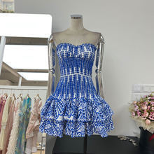 Women's Heavy Embellished Bohemian Strapless Hollow Out Slim Fit Mini Dress – Spring Resort Gown 2026_ecoleips.com