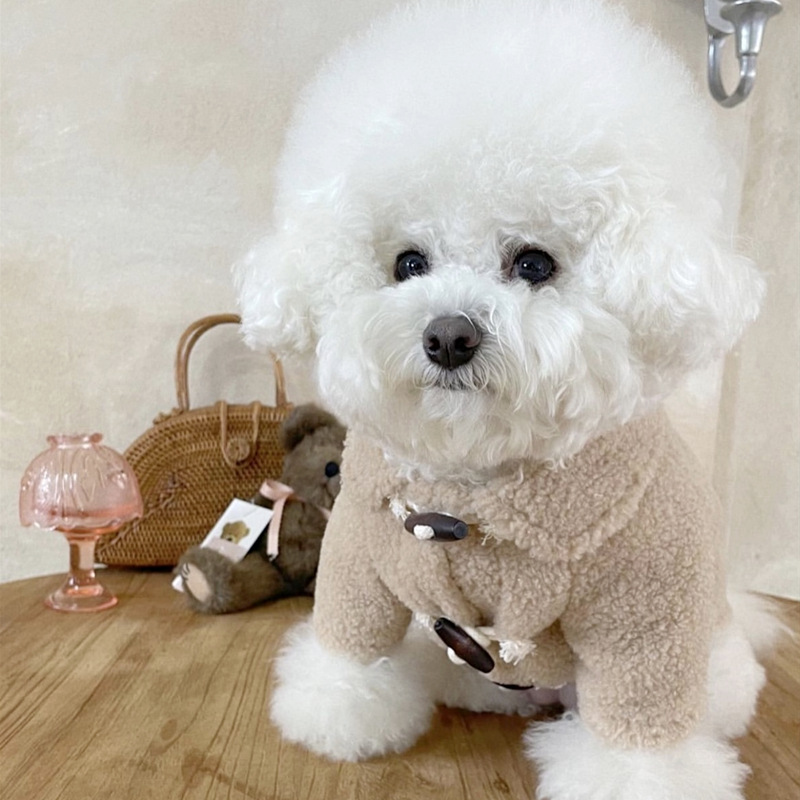 개 가을 겨울 견인 애완 동물 옷 테디 비숑 슈나우저 프렌치 두 코기 소형견 포메라니안 겨울