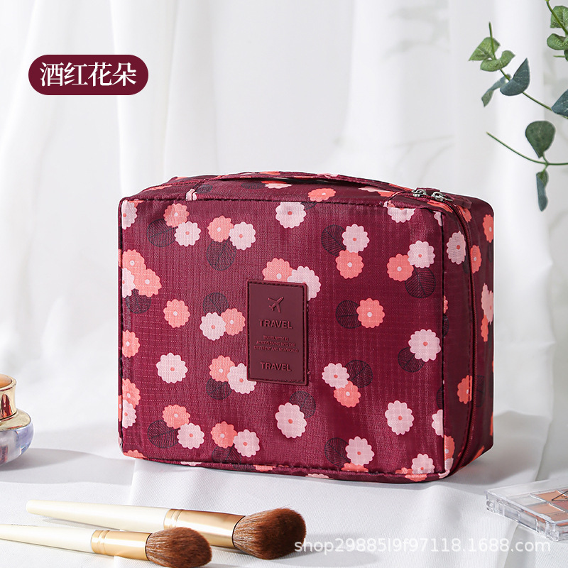Gran capacidad de segunda generación nueva bolsa de lavado coreana bolsa de maquillaje bolsa de almacenamiento portátil multifuncional bolsa cuadrada bolsa de almacenamiento