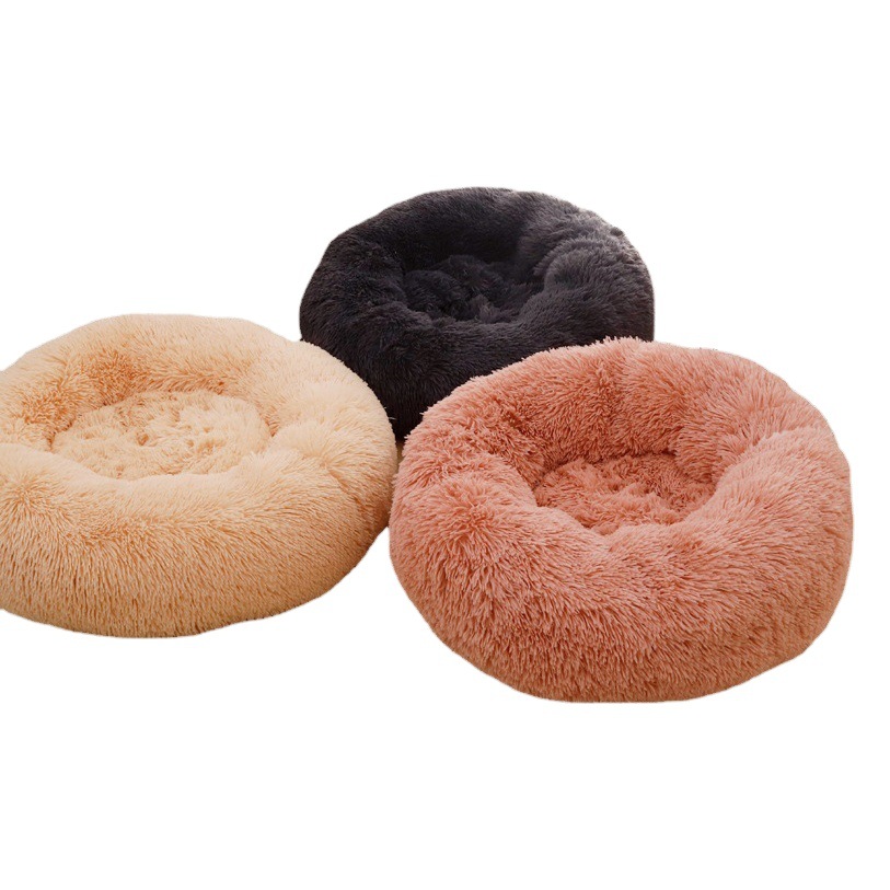 Cama para Perro de Invierno, Cálida y Gruesa de Felpa, Cama para Gato Tipo Pastel de Huevo, Suave y Cómoda, Fabricante de Camas para Mascotas, Venta al por Mayor