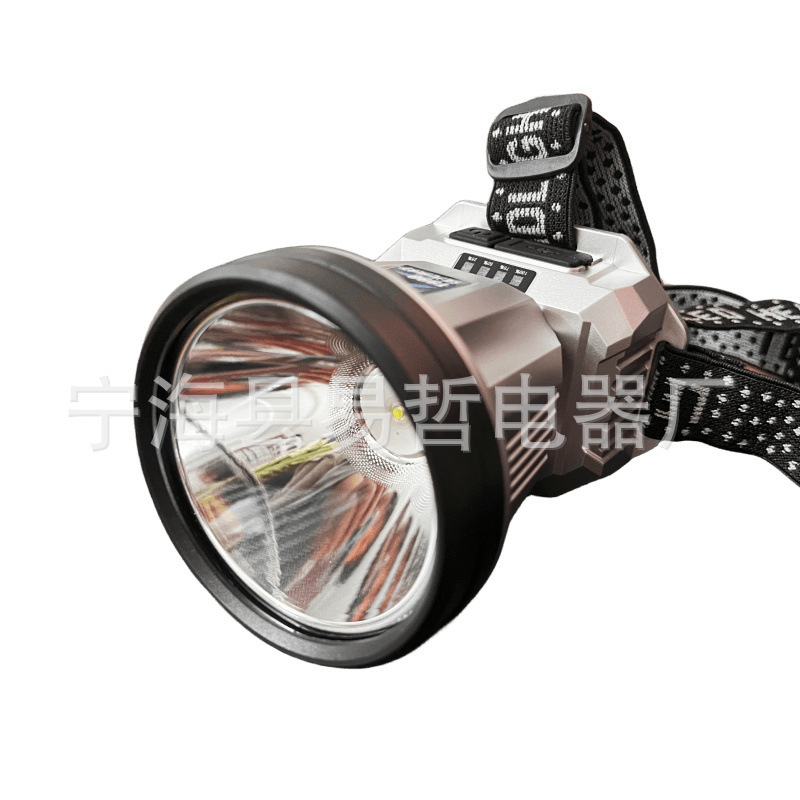 跨境新款防水大功率led长续航户外超亮强光头戴式充电锂电头灯|undefined