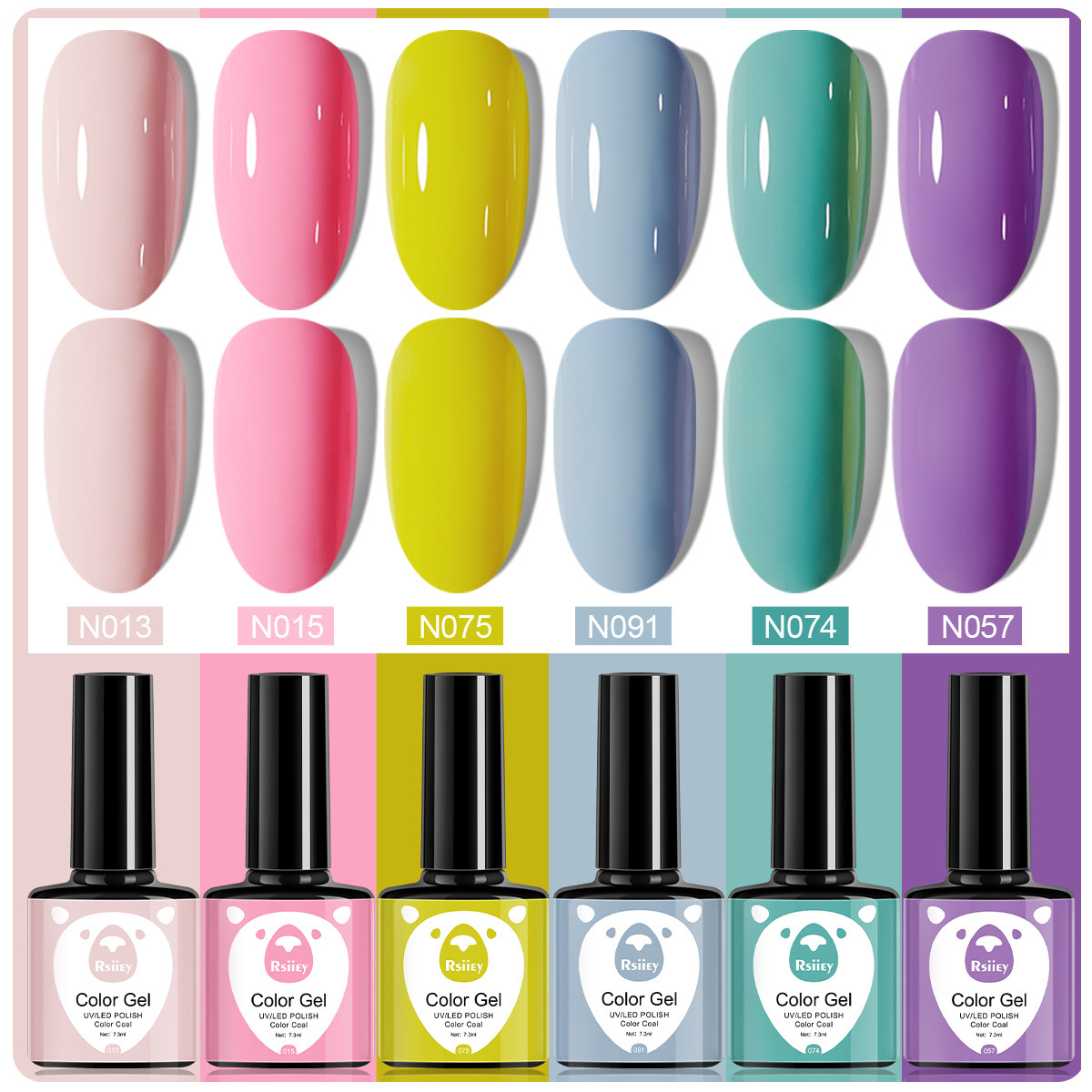 6 colores esmalte de uñas pegamento fototerapia embotellada color popular pintado brillante ojo de gato pegamento UV fototerapia pegamento esmalte de uñas traje de pegamento