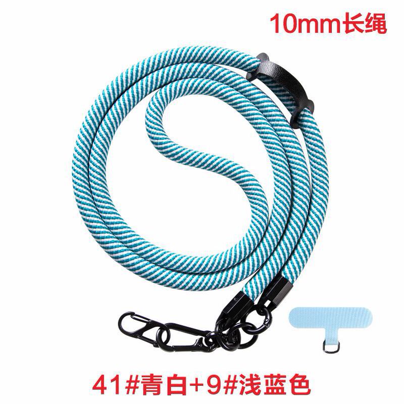 携帯電話のストラップの斜め掛けの10mmの首掛けの太い編みの携帯電話のストラップの多機能の斜め掛けのストラップのポリエステルの携帯電話のストラップ|undefined