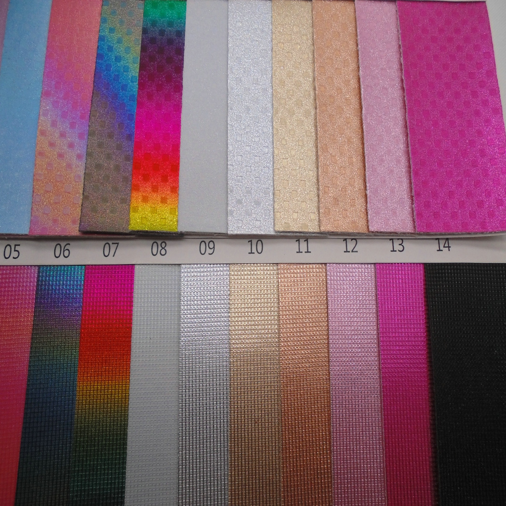 小方格 正方形马赛克皮革 格丽特水晶珠光 格子葱粉 四角小点皮革