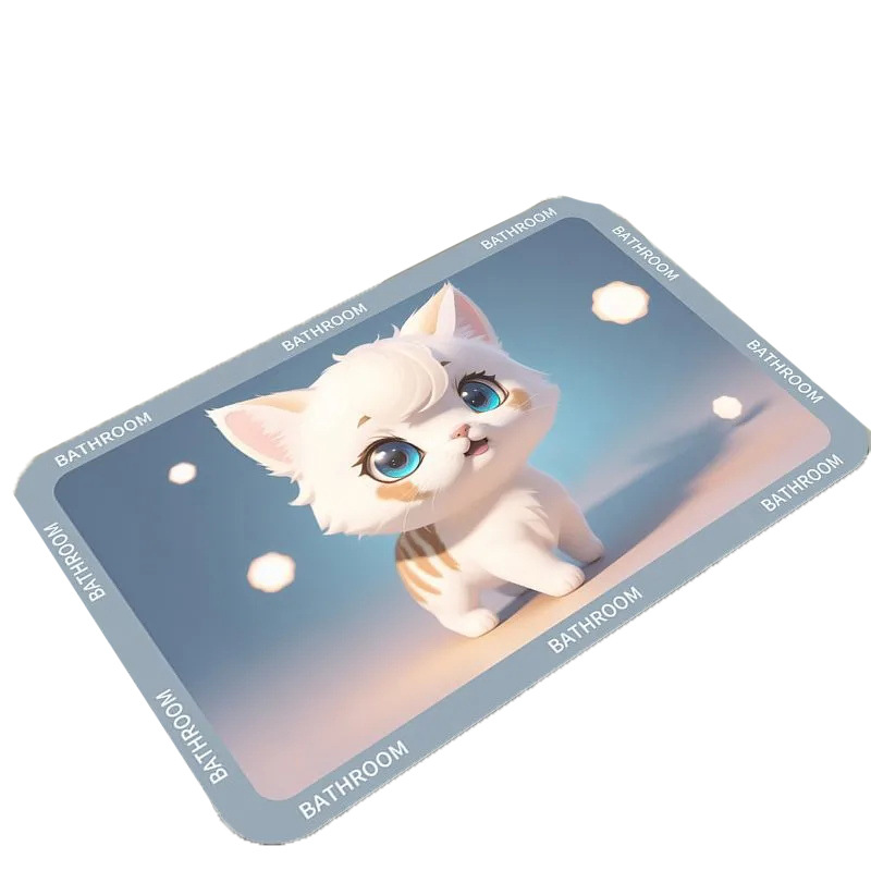 Cartoon Animal Diatom Mud Floor Mat For Bathroom And Entrance_voghion.com