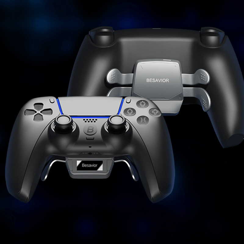 Ps5 Botón de clip trasero programable personalizado besavio trasero mapeo continuo cabello soporte tres generaciones cuatro teclas traseras