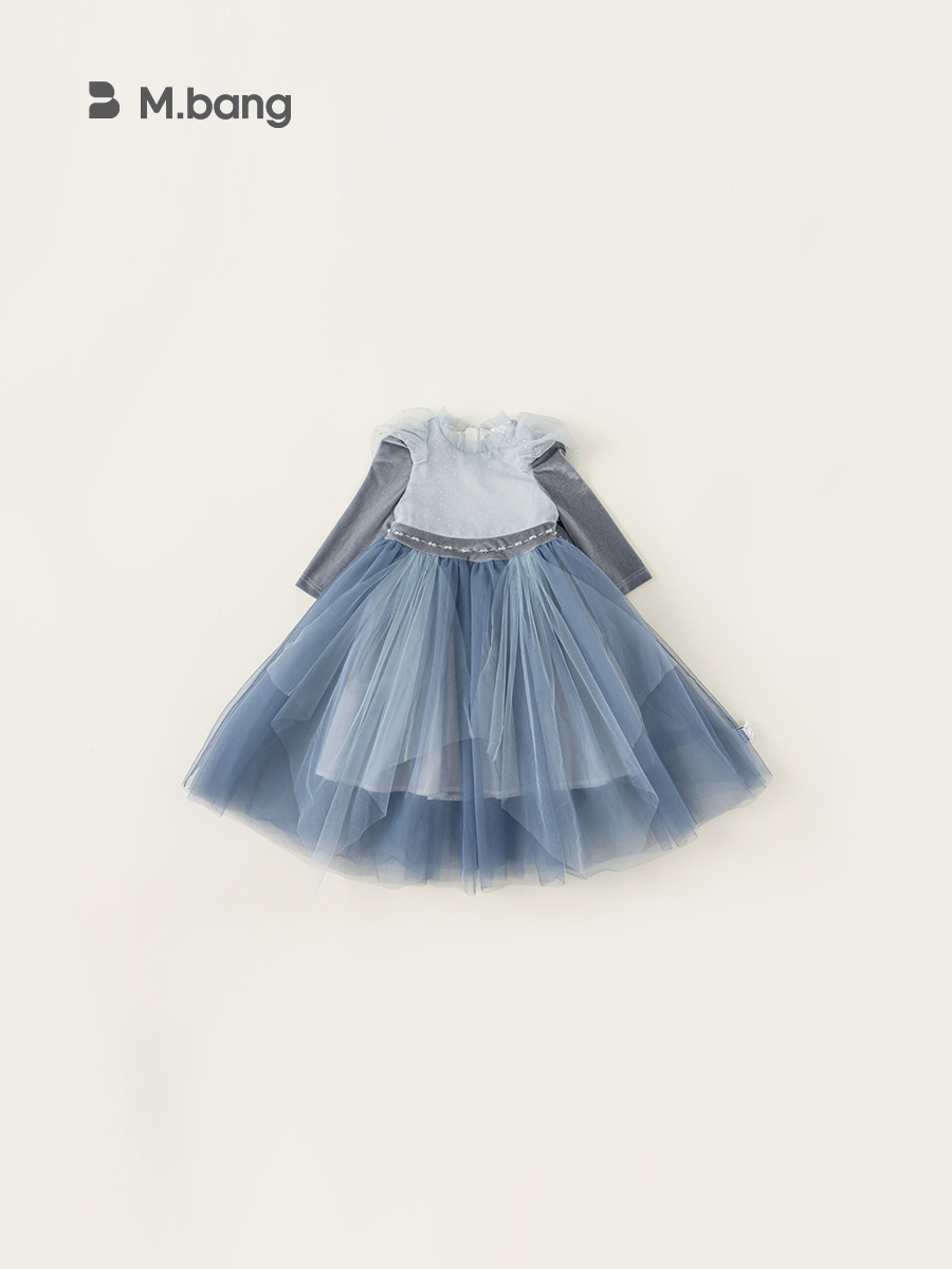 Yoobao ropa infantil para niñas Aisha vestido de princesa otoño nuevo vestido de Navidad vestido de tela de tela de mujer vestido largo