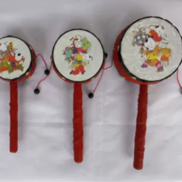 宝宝婴幼儿新生儿玩具吉祥传统拨浪鼓0-3岁传统益智手摇启蒙玩具