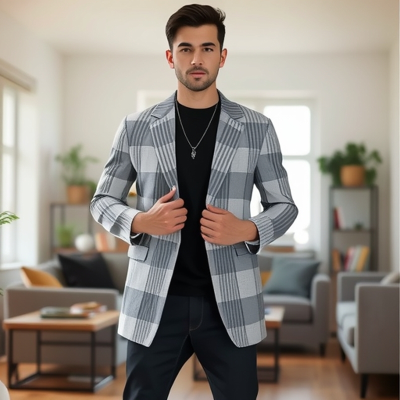 Abrigo de lana para hombre