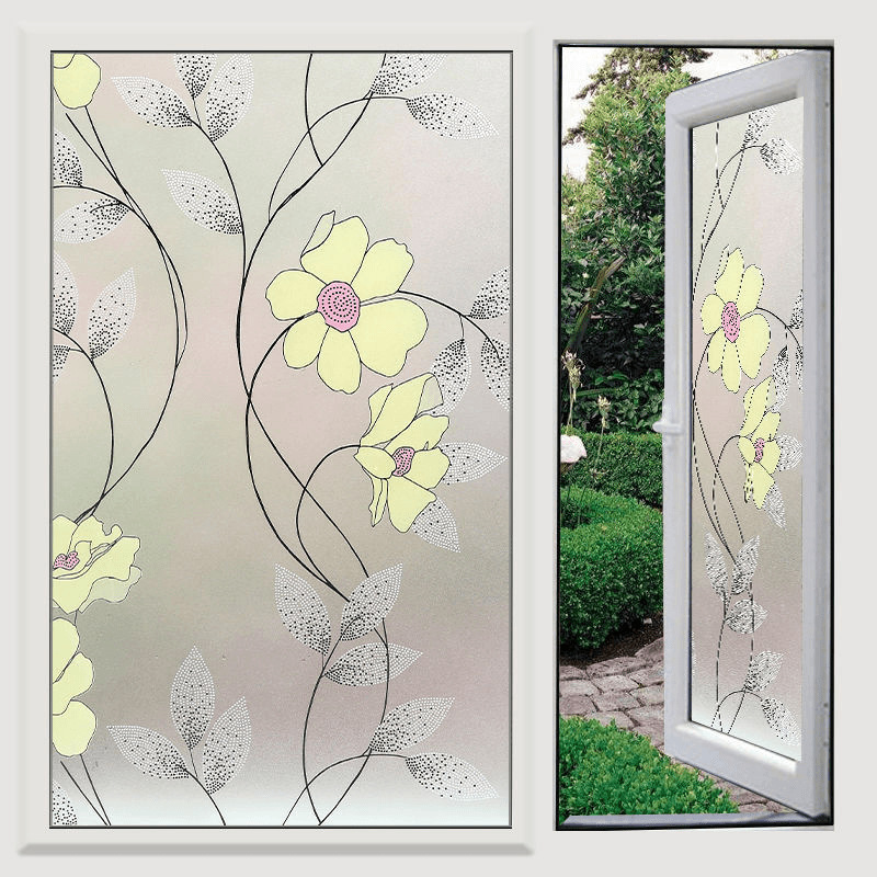 Frosted Glass Stickers for Windows, Bathroom Toilet Glass Privacy Protection Stickers, Anti-Peeping Bathroom Anti-Exposure Stickers
