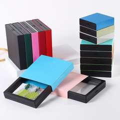 新款馬卡龍色純色包裝盒韓版ins抽屜式簡約高級感送禮空禮盒