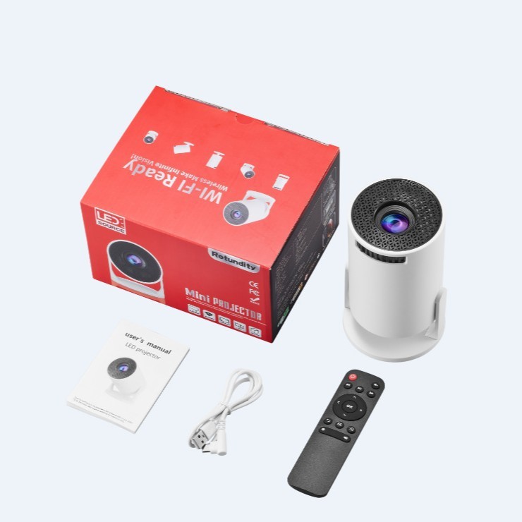 跨境HY300mini投影仪无线同屏1080P迷你家用户外便携M5投影机|undefined