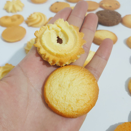 1:1 simulated cookie biscuit model pvc three-dimensional biscuit creative children's food toy photography props factory direct sales