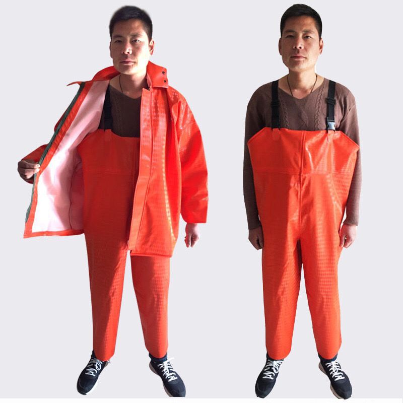 Thickened Raincoat and Rain Pants Set, Full-Body Extra Thick Split-Type Rainwear for Farming and Mining Thickened Raincoat and Rain Pants Set, Full-Body Extra Thick Split-Type Rainwear for Farming and Mining