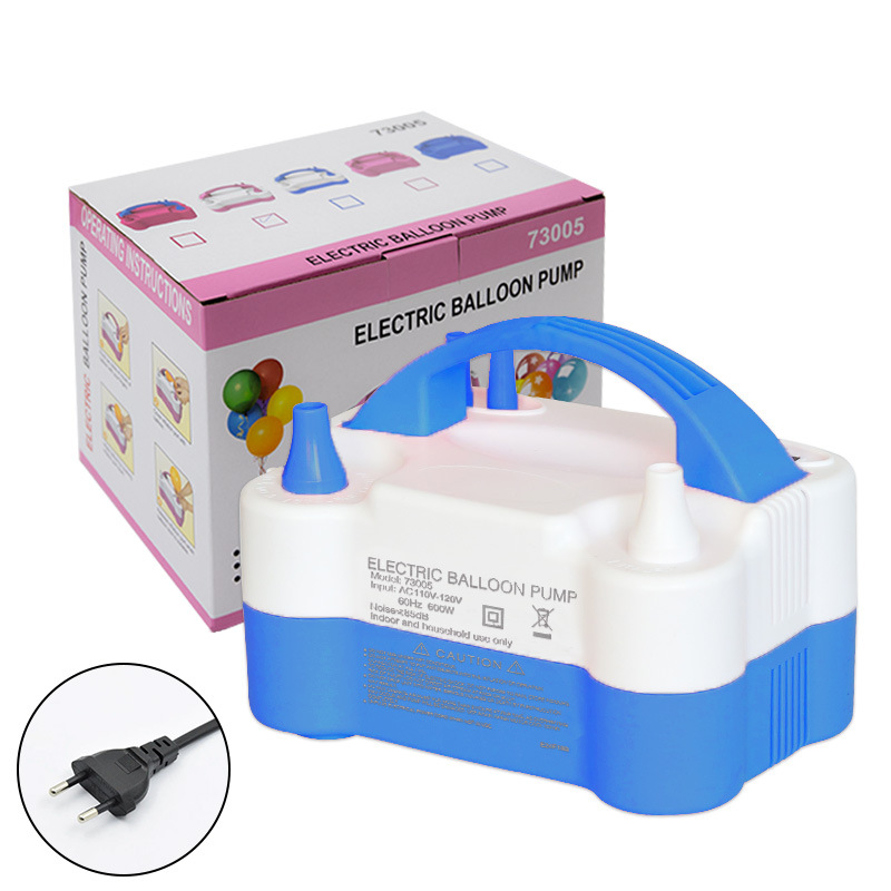 73005 Bomba de aire eléctrica Bomba de aire clásica Bomba de aire de doble orificio Amazon máquina de globo transfronteriza