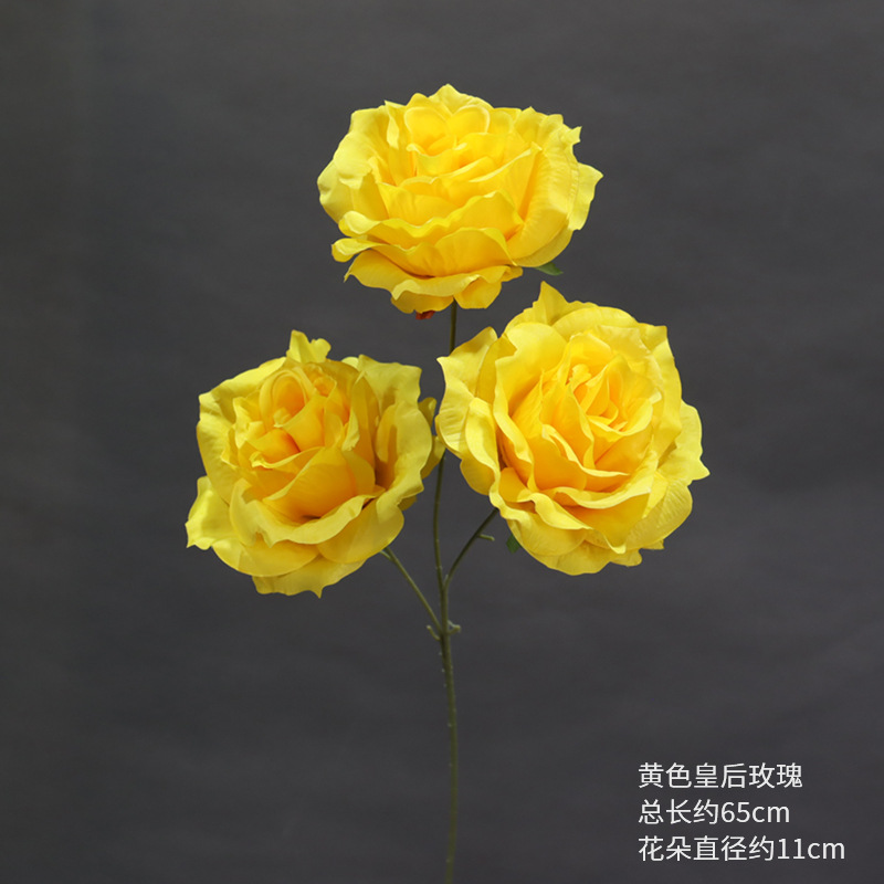 Serie de bodas de rosas amarillas Material floral de simulación Centro comercial de bodas Fondo de decoración de ventana Guía de ruta Arreglo floral Arreglo floral Arreglo floral