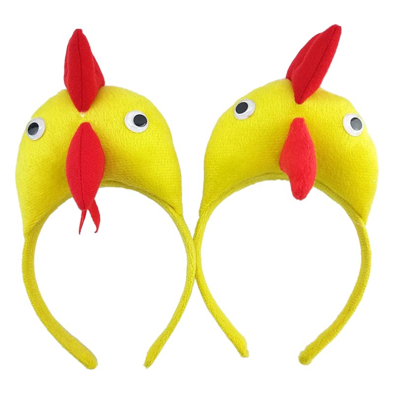 Bola suministros mascarada decoración fiesta de vacaciones tocado accesorios Gallo diadema Halloween pollo diadema