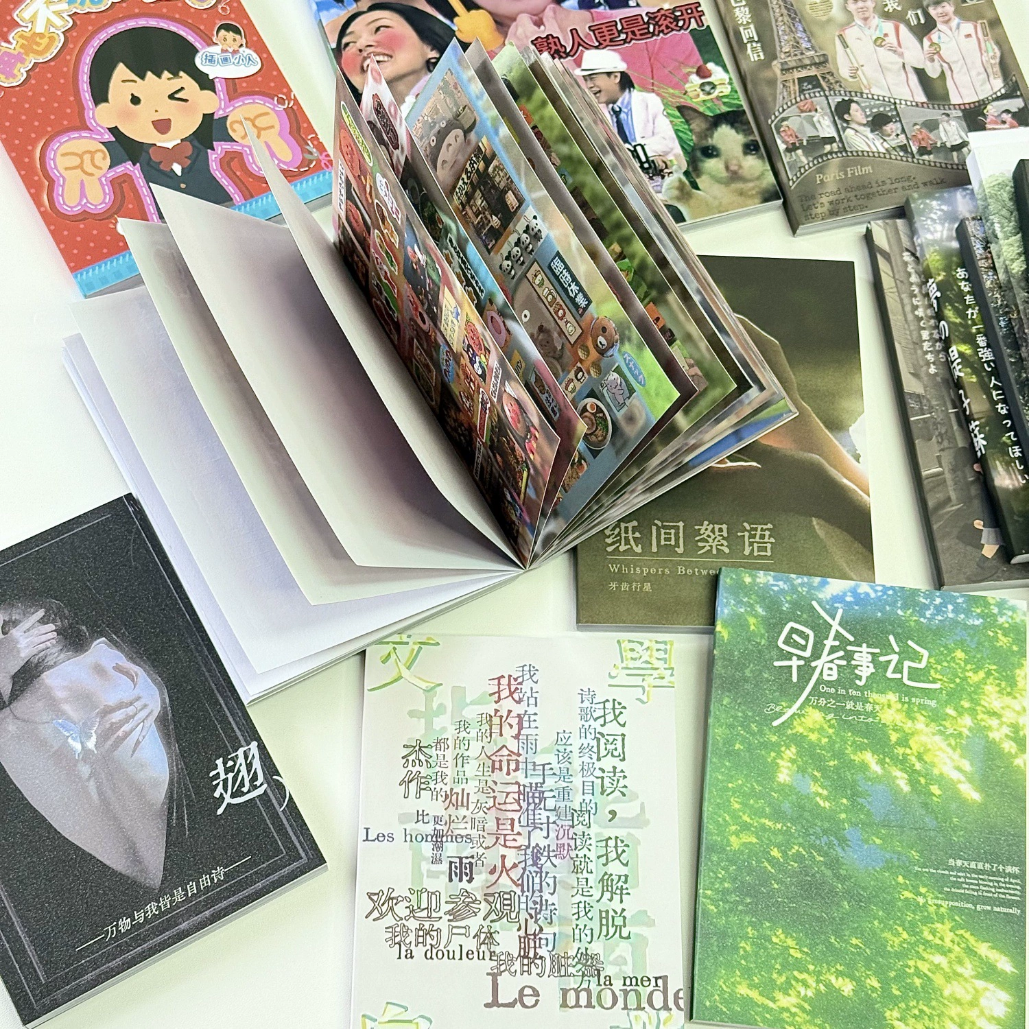 Готовый сборник sticker-книги с вырезанными фильмами о древних и ранних персонажах в японском стиле, коллаж ручной работы, декоративные материалы diy