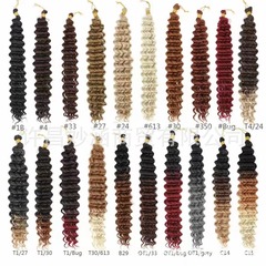Deep Wave Braiding Hair Free Shipping 22" in stock
