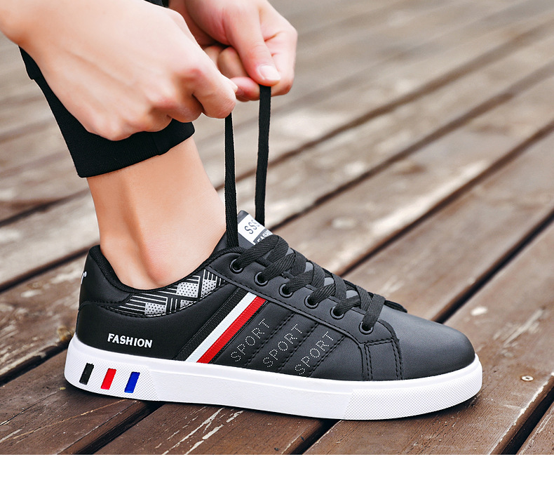 P Men S Shoes Fall New Youth White Trendy Sneakers Popular Versatile Casual Leather Sports_voghion.com