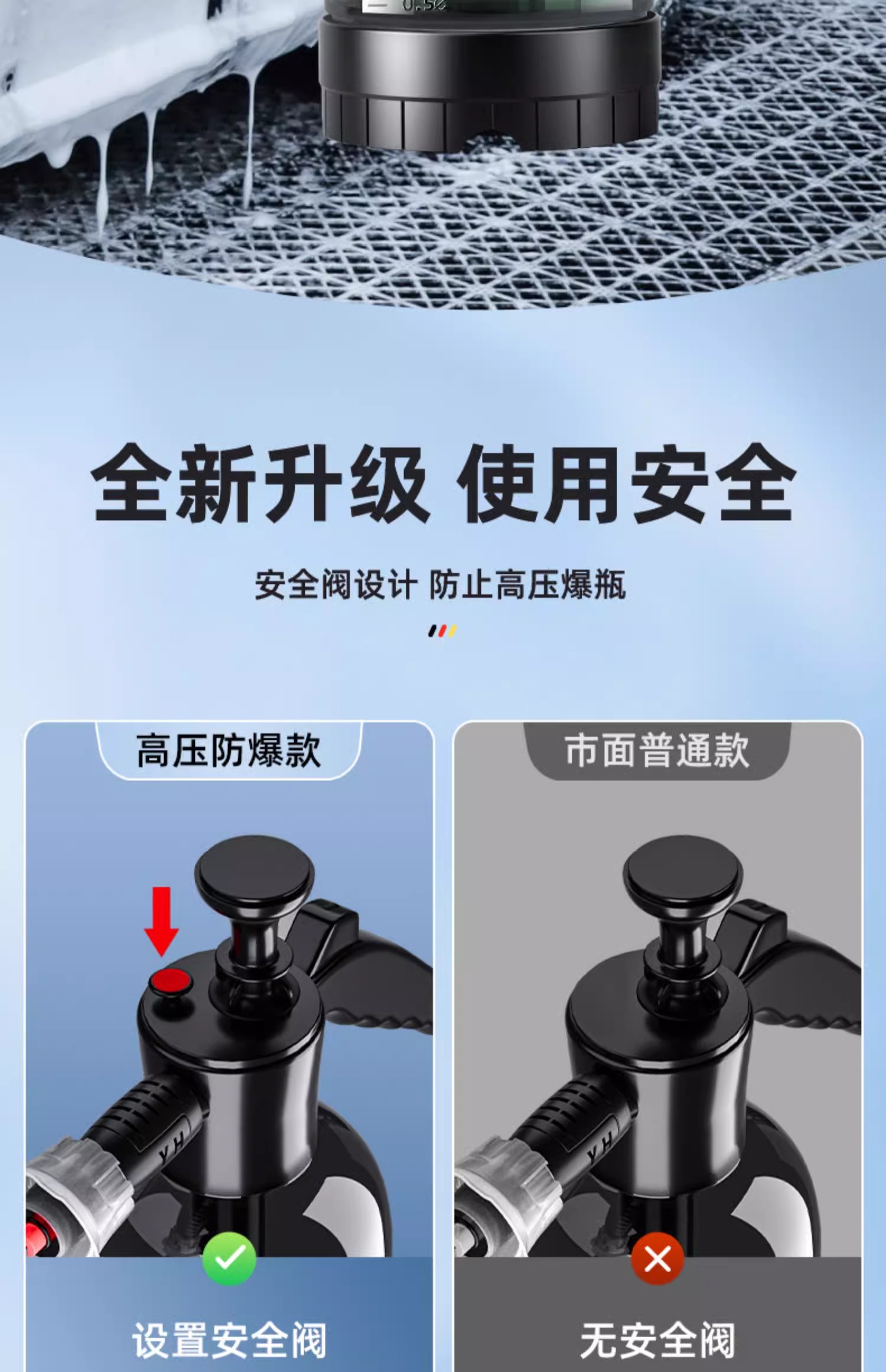 Car Wash Foam Sprayer Car Wash Liquid Special Tool PA High Pressure