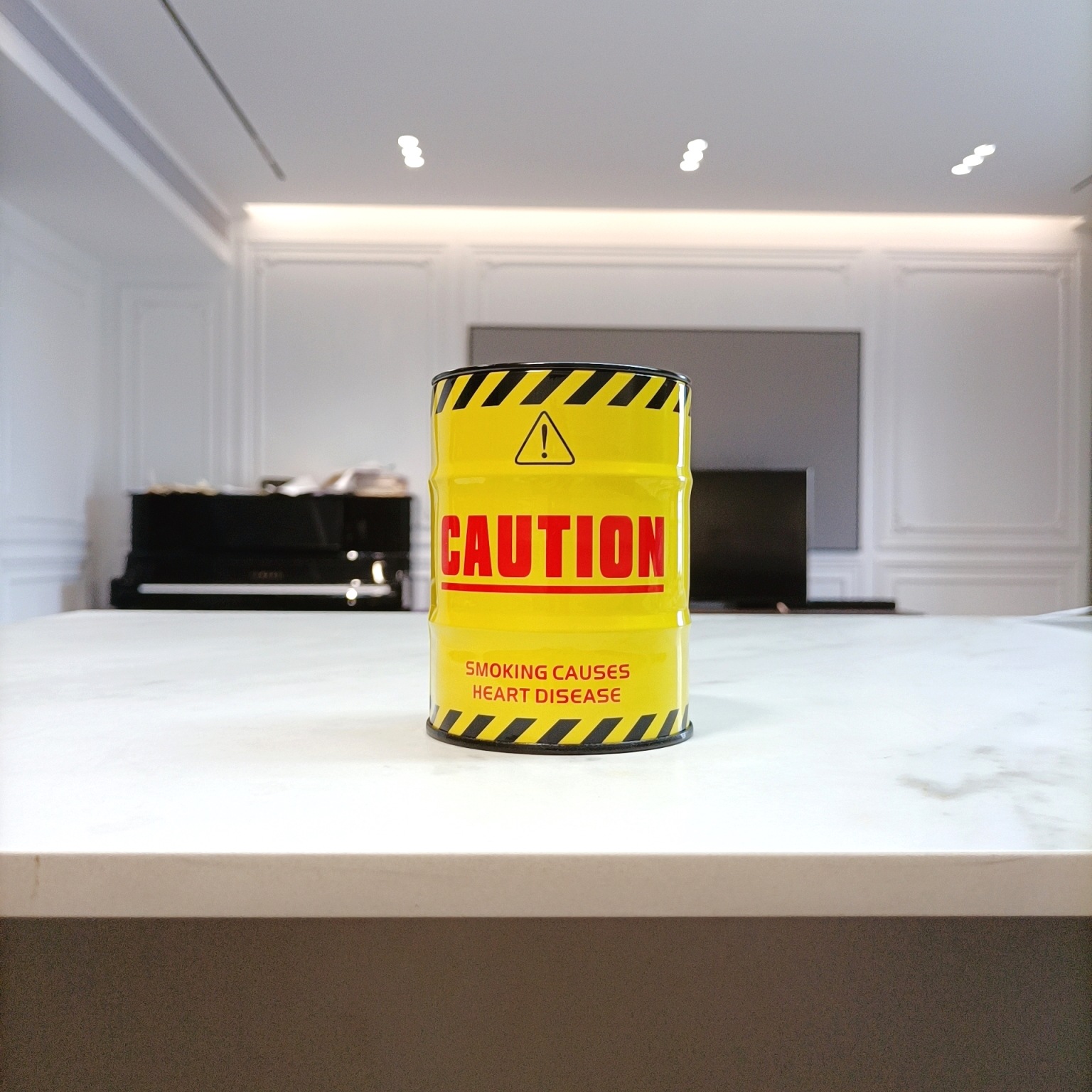 Moda japonesa de moda barril de aceite cenicero personalidad mini cenicero de acero inoxidable barril de gasolina cenicero