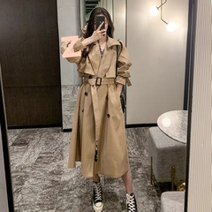 风衣外套女春秋季2025年新款中长款小个子英伦风气质今年流行大衣
