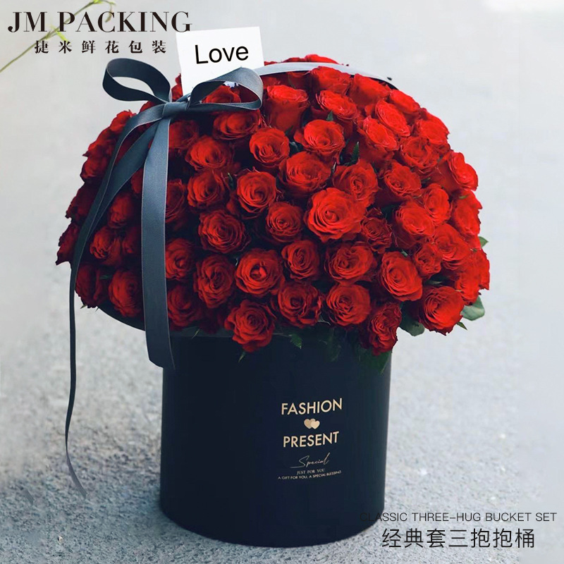 Cubo de abrazo Cubo de ramo Cubo de bricolaje clásico Cubo de tres brazos Espesar Floristería sin tapa Caja de embalaje de flores Caja de regalo de flores