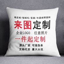 diy抱枕定制logo企业广告来图定做照片生日礼物靠垫抱枕回礼礼品