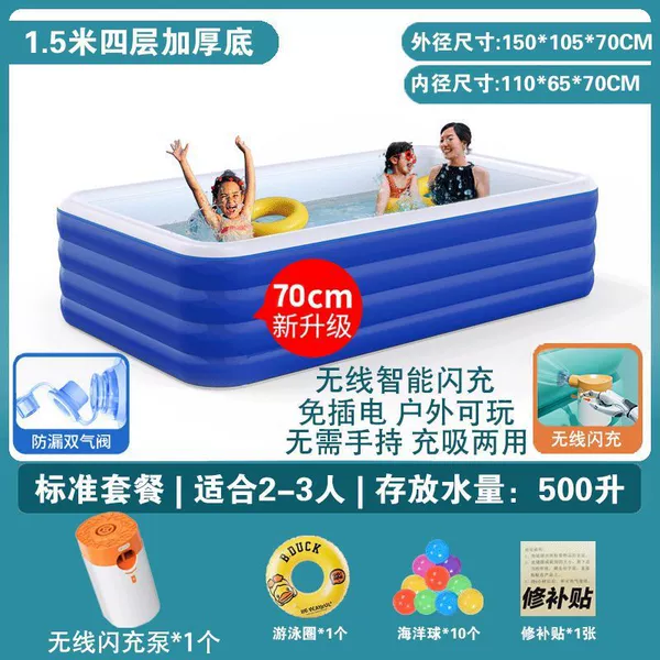 1.5 meters of four-layer thickened bottom- [Wireless Flash Charging] Standard Package