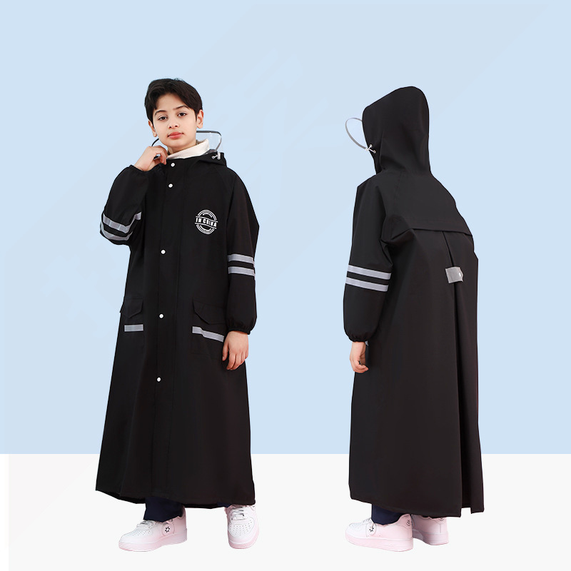 College-Style Children's Raincoat with Hidden Backpack Compartment for Boys and Girls, Suitable for Middle and Older Students, Raincoat, Windbreaker, Poncho, Cross-Border E-Commerce College-Style Children's Raincoat with Hidden Backpack Compartment for Boys and Girls, Suitable for Middle and Older Students, Raincoat, Windbreaker, Poncho, Cross-Border E-Commerce