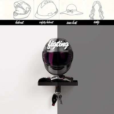 Motosiklet dəbilqə rəfləri – New Product Walnut Helmet Storage
