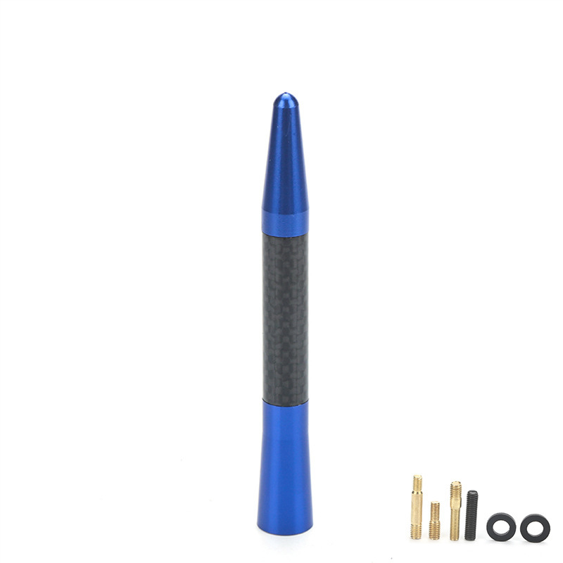 Car Antenna Signal Carbon Fiber Antenna Car Radio Antenna Metal Aluminum Short Long Antenna Modification Supplies Decoration