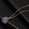 INS new alloy drip glaze items simple geometric love moonlight lightning star multi -element combination necklace female