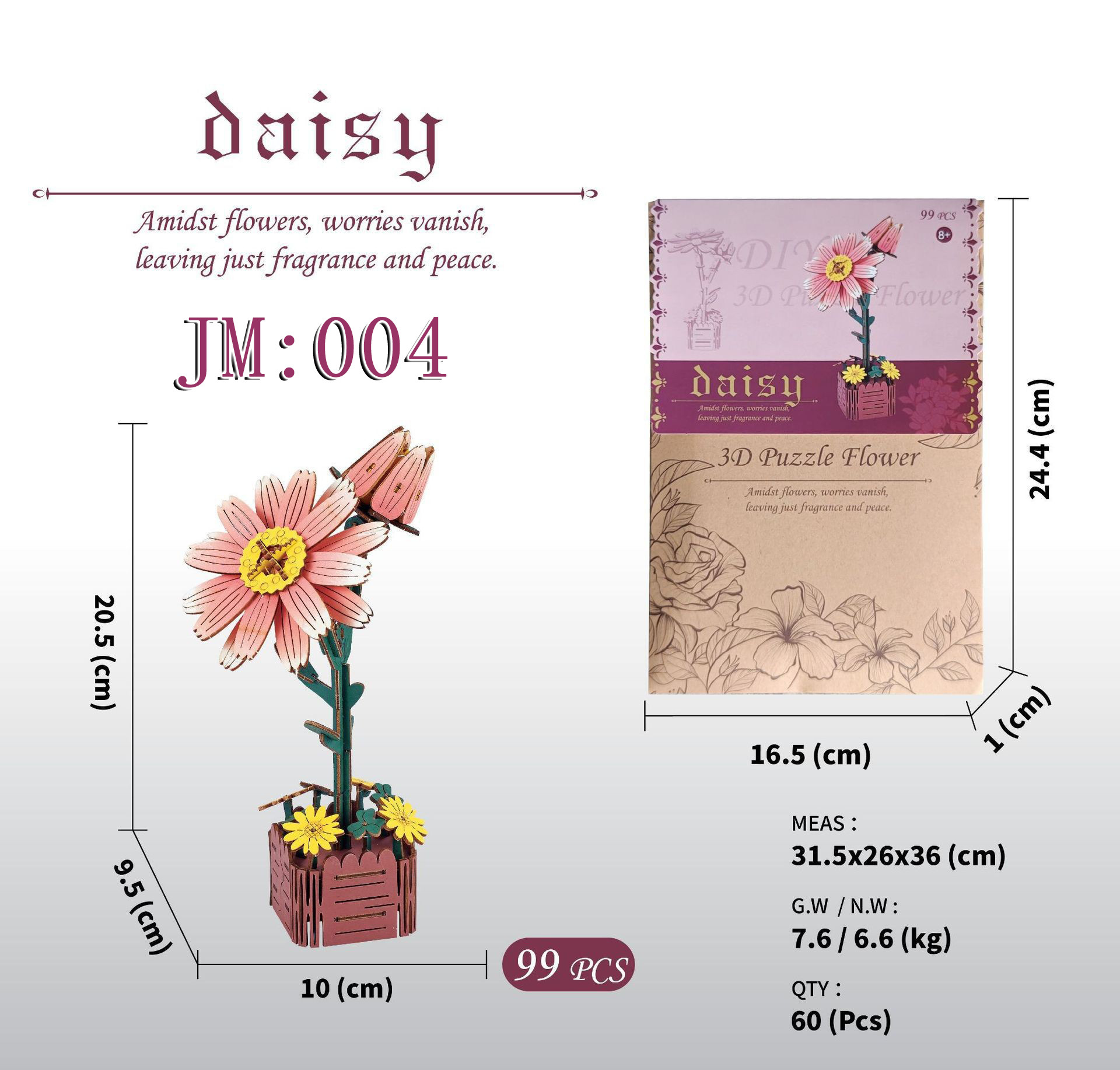 国境を越えて人気の科学教育知育玩具、木製花の手作りDIY小物製作キット、子供向け模型玩具材料パック