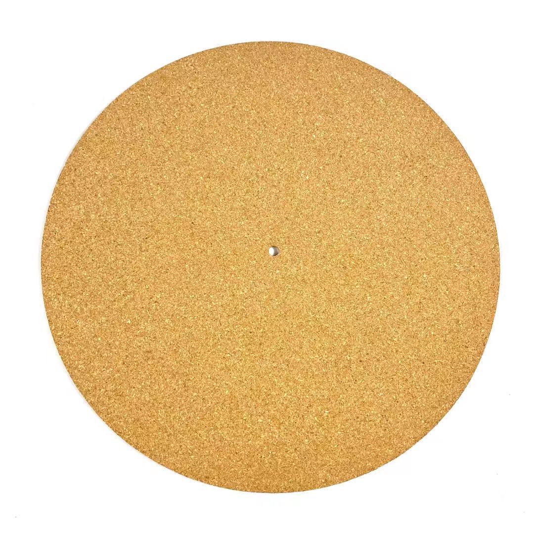 Almohadilla de disco de corcho, fonógrafo cóncavo, disco giratorio de vinilo, logotipo imprimible, almohadilla de disco de corcho antiestática y antideslizante