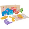 Wooden interactive brainteaser, three dimensional constructor for early age, for children and parents, early education