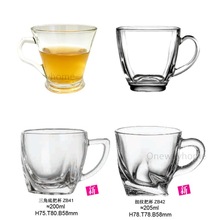 高颜值家用玻璃杯带把韩式ins风小水杯咖啡杯休闲奶茶杯饮料杯子