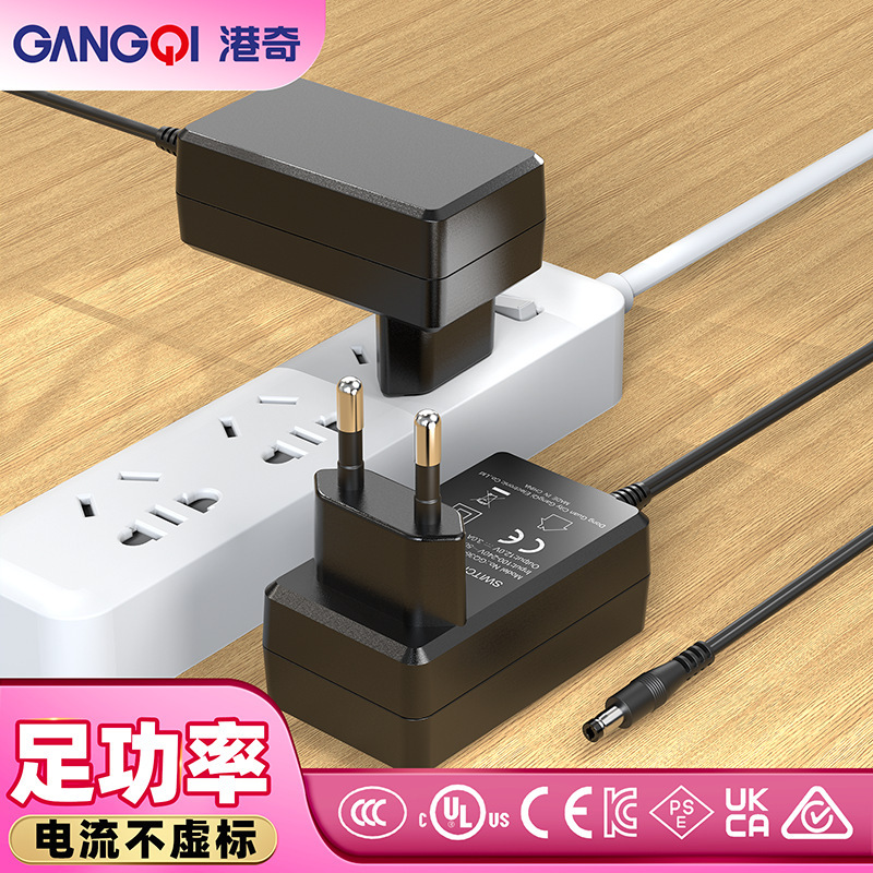 European Standard 12V3A Power Adapter Ce Certified Black Simple Eu Universal 12V3A Power Adapter