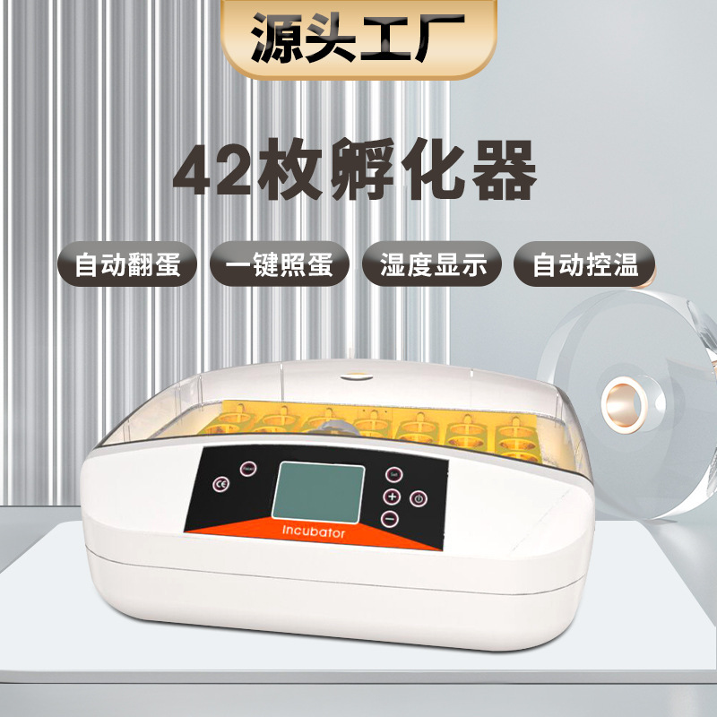 Source factory 42 intelligent incubator small and medium-sized egg turning temperature control humidity display incubator Source factory 42 intelligent incubator small and medium-sized egg turning temperature control humidity display incubator