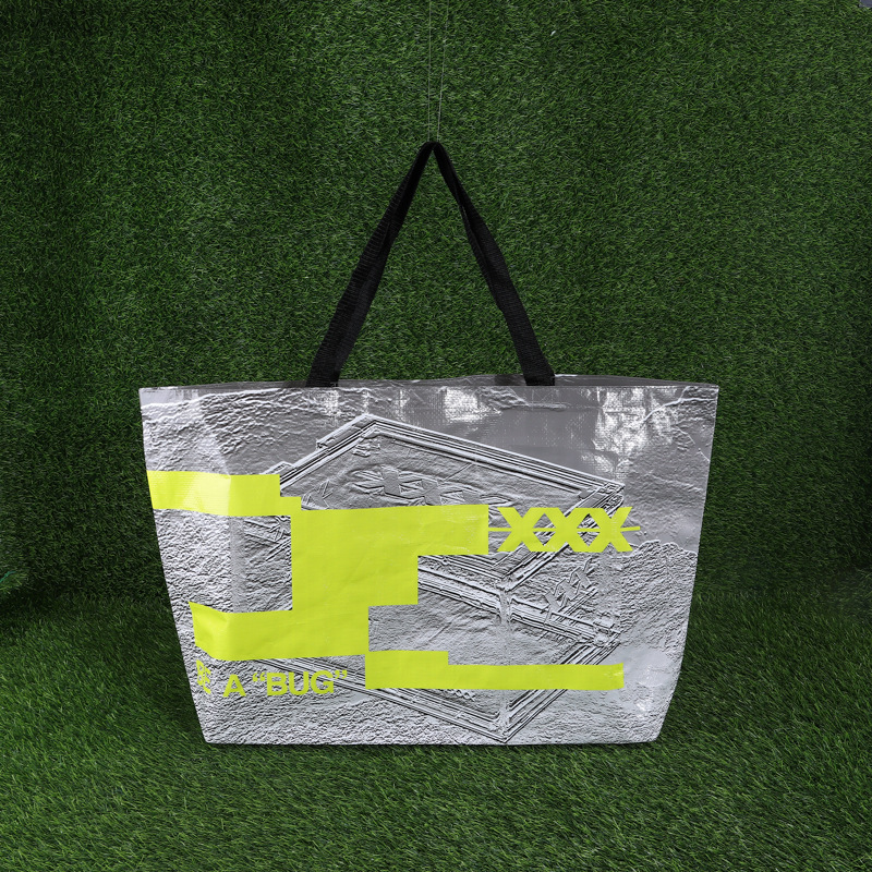 Factory wholesale portable woven bag large capacity Yijia bag waterproof antifouling storage snakeskin bag printable LOGO Factory wholesale portable woven bag large capacity Yijia bag waterproof antifouling storage snakeskin bag printable LOGO